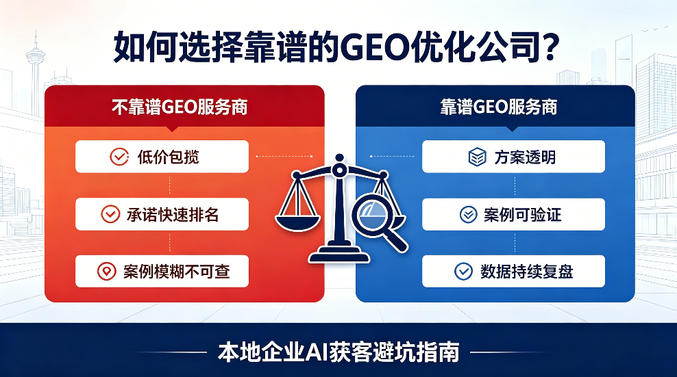 库尔勒如何选择靠谱的GEO优化公司？本地企业AI获客避坑指南